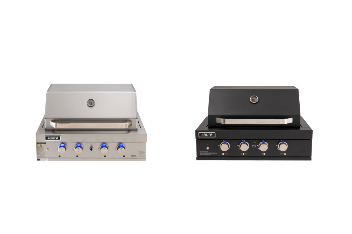 Euro Black 4 Burner BBQ