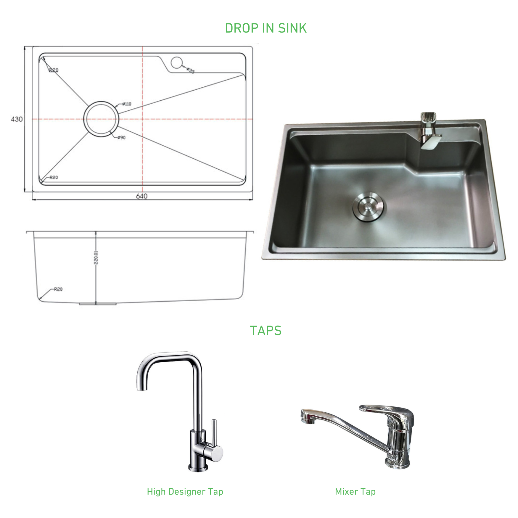 Outdoor Kitchens R Us - Alfresco Sinks and Taps