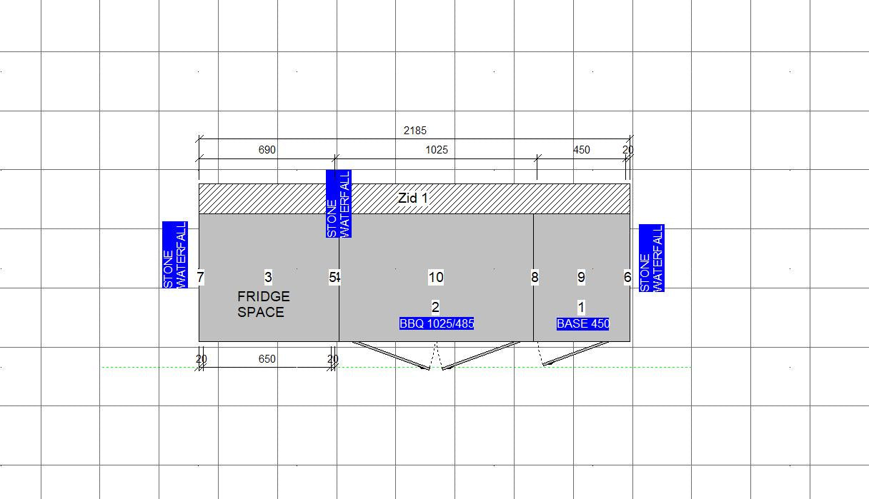 Weatherproof Outdoor Kitchen to Suit Beefeater 5 Burner - 2185MM