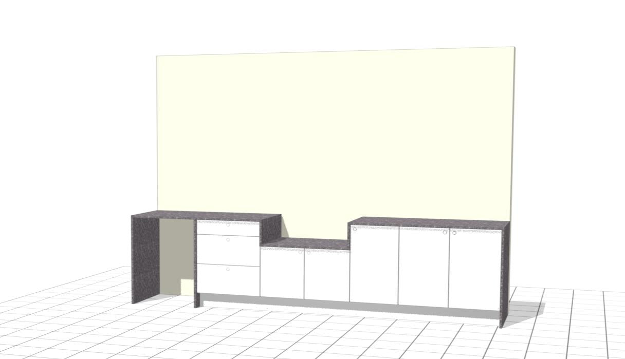 Weatherproof Outdoor Kitchen to Suit Weber Q - 3580MM