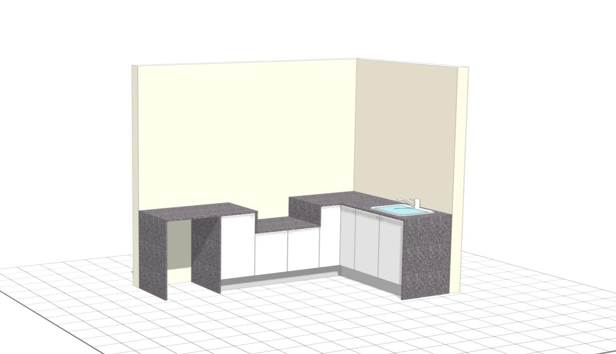 Weatherproof Outdoor Kitchen L Shaped Suit to Weber Family Q - 2930MM x 1840MM