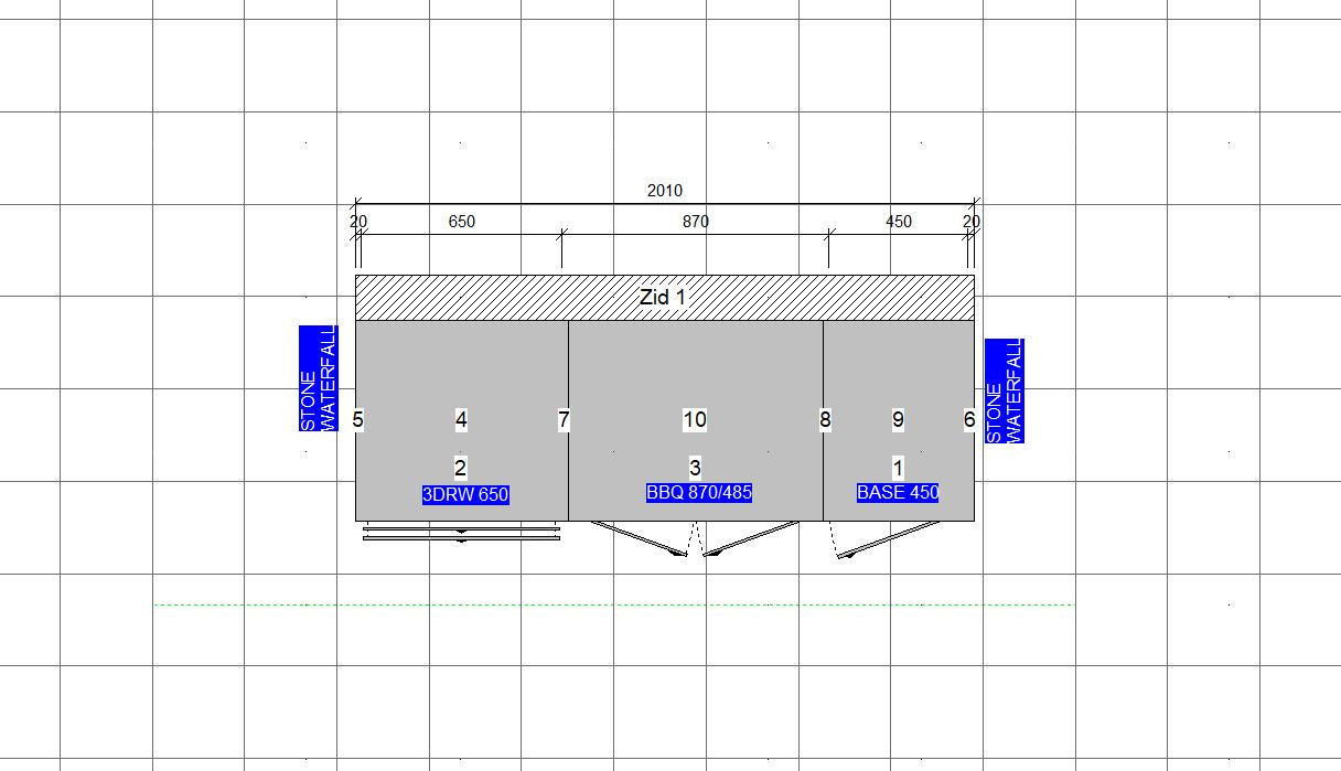 Weatherproof Outdoor Kitchen to Suit Weber Family Q - 2010MM