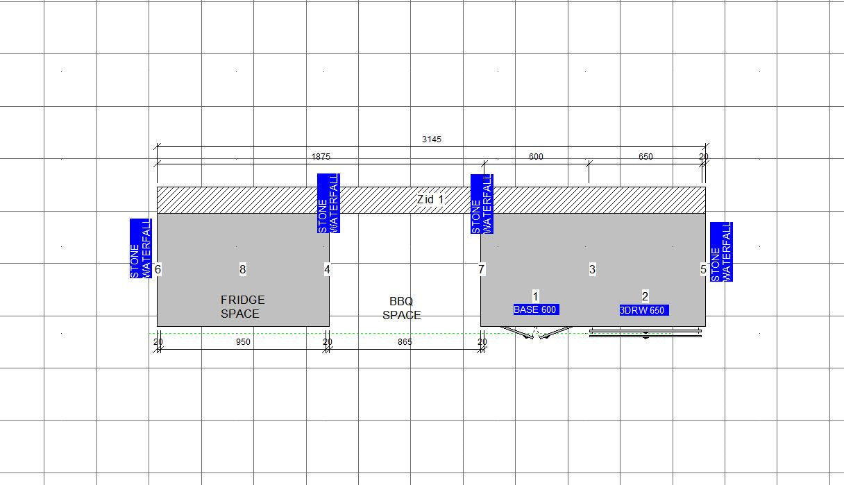 Weatherproof Outdoor Kitchen to Suit Weber Summit - 3145MM