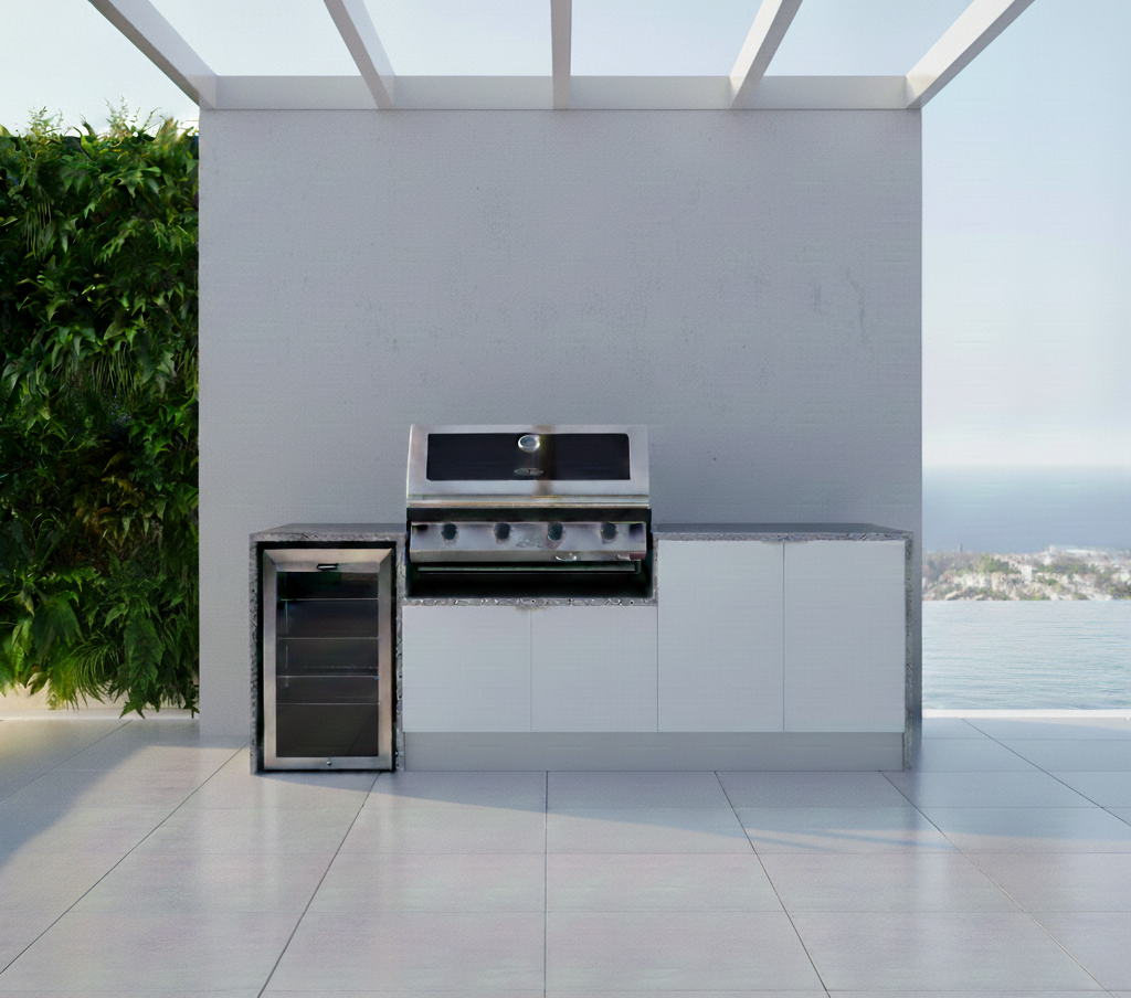 Weatherproof Outdoor Kitchen to Suit Beefeater 4 Burner - 2480MM