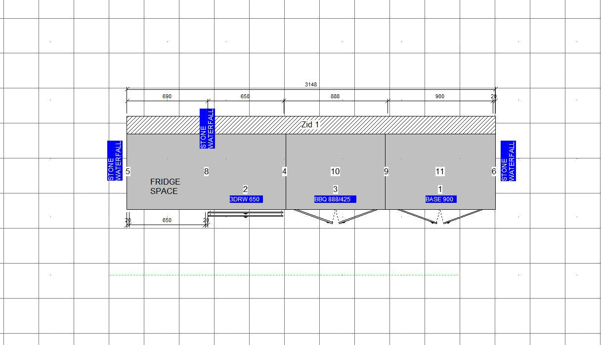Weatherproof Outdoor Kitchen to Suit Ziegler And Brown Turbo - 3148MM