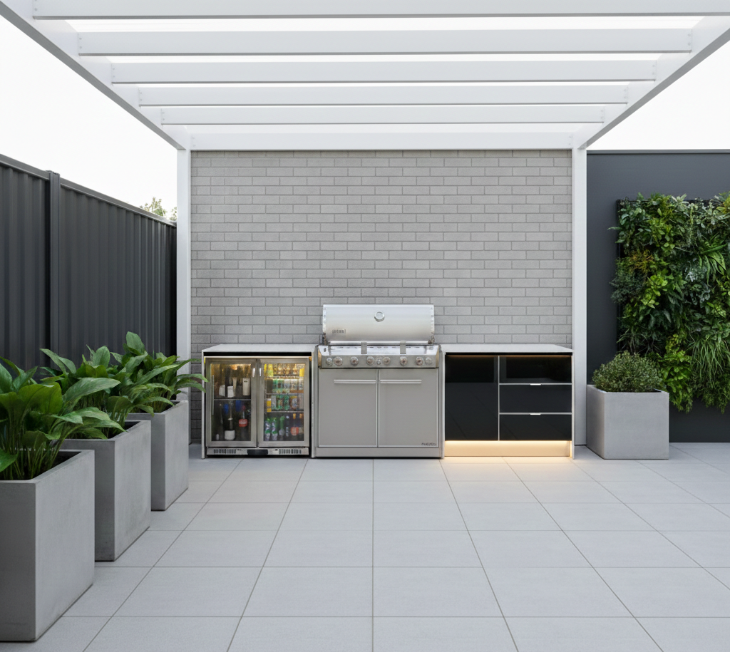Weatherproof Outdoor Kitchen to Suit Weber Summit - 3145MM
