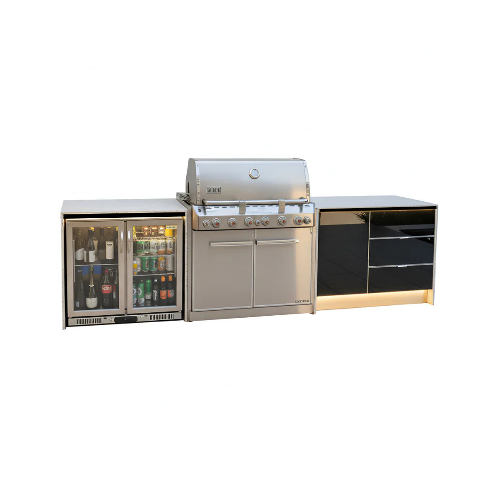 Weatherproof Outdoor Kitchen to Suit Weber Summit - 3145MM