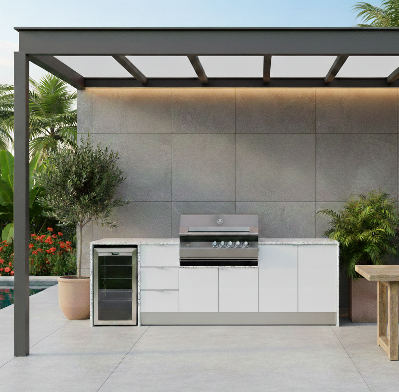 Weatherproof Outdoor Kitchen to Suit Ziegler And Brown Turbo - 3148MM