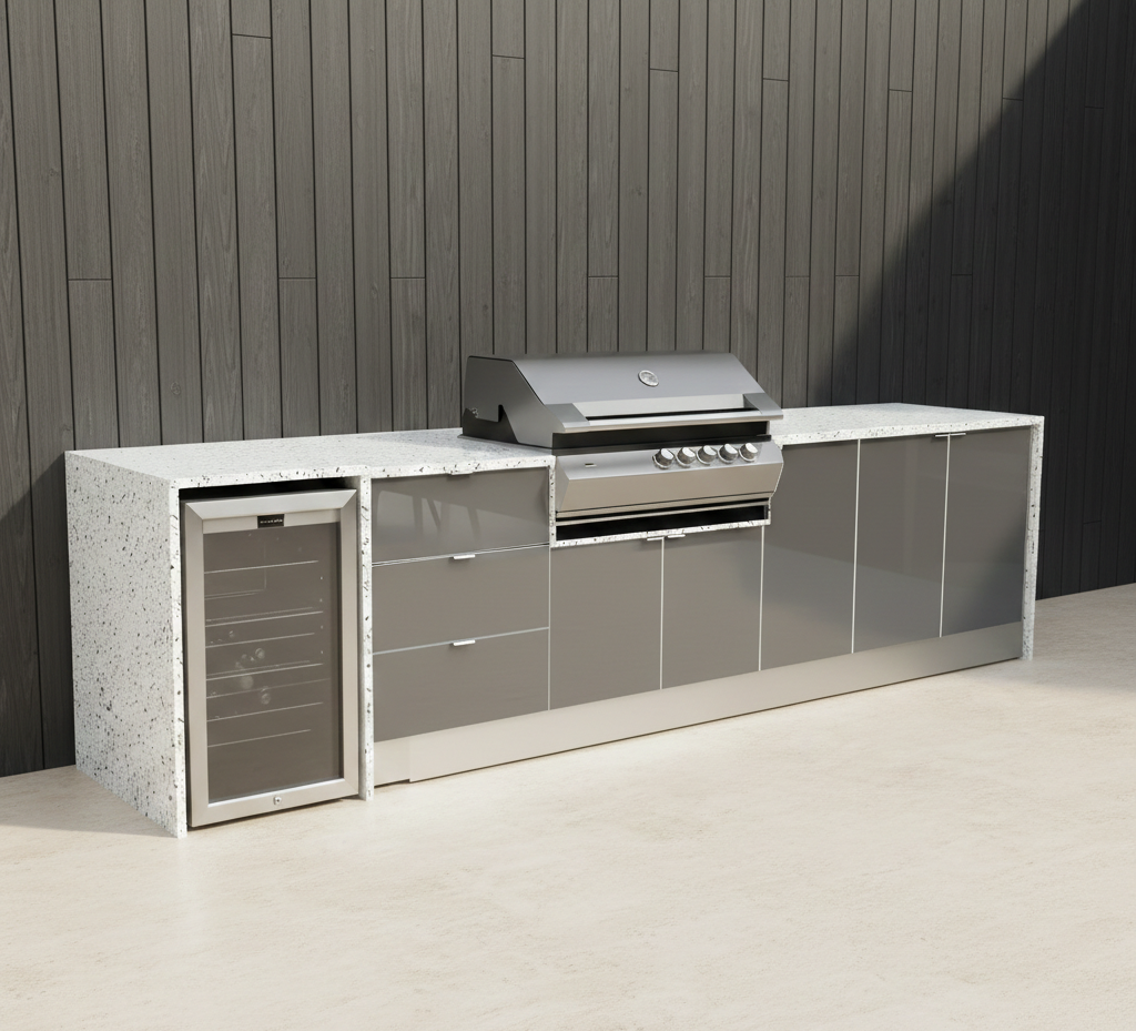Weatherproof Outdoor Kitchen to Suit Ziegler And Brown Turbo - 3598MM